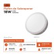 PLAFON LED BLANCO 18W REDONDO 21CMX3CM BLACK & DECKER