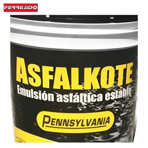 Impermeabilizante Asfalkote Pennsylvania 4kg Negro Ferrejido