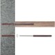 SOPORTE INVISIBLE PARA ESTANTE FLOTANTE C/TACO 12X120MM/PAR