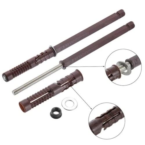 SOPORTE INVISIBLE PARA ESTANTE FLOTANTE C/TACO 12X120MM/PAR