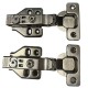 BISAGRA AUTORRETEN CON PISTON NEGRA 35MM RECTA PAR
