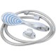 TELEFONO DUCHA 1,5MTS COMPLETA OVAL CON RAYAS AZULES