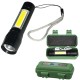 MINI LINTERNA RECARGA USB LED ZOOM ALUMINIO 4 MODOS LUZ