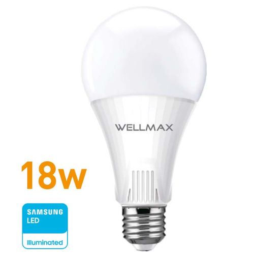 LAMPARA LED E27 18W WELLMAX SAMSUNG LUZ FRIA