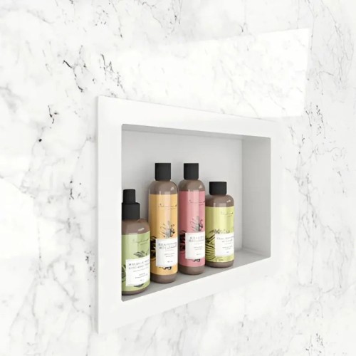 Nicho Empotrar Embutir Ducha Baño 60x33x8CM Blanco