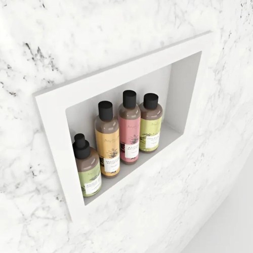 Nicho Empotrar Embutir Ducha Baño 60x33x8CM Blanco