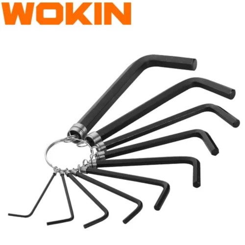JUEGO 10 LLAVES ALLEN HEXAGONALES WOKIN