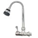 GRIFO PICO UNITARIO FLEXIBLE PARED LITIUM ABS CROMADO