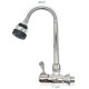 GRIFO PICO UNITARIO FLEXIBLE PARED LITIUM ABS CROMADO
