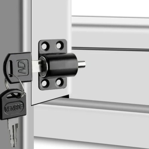 CERRADURA TRABA DESLIZANTE PUERTA VENTANA CORREDERA C/ PASADOR