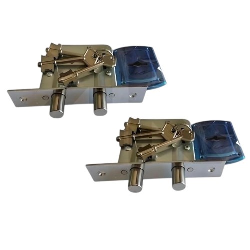 CERROJO GEMELO P/PORTON  AL604-2  4K  DOBLE