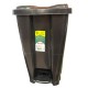 PAPELERA CESTO BASURA C/ PEDAL 20L NEGRA