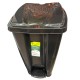 PAPELERA CESTO BASURA C/ PEDAL 20L NEGRA