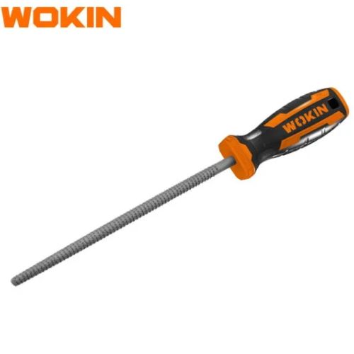 LIMA DE ACERO REDONDA 8 WOKIN MANGO GOMA