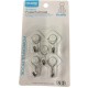 PERCHA COLGADOR GANCHO ADHESIVO 5 GANCHOS METALICOS
