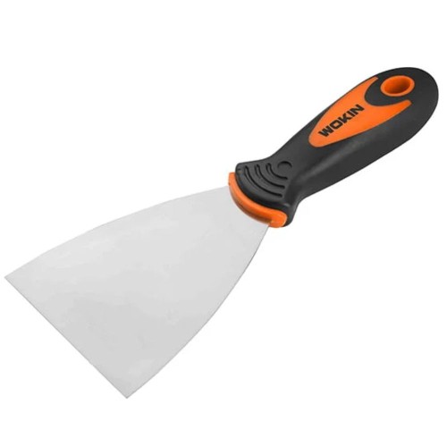 ESPATULA ACERO MANGO GOMA WOKIN INDUSTRIAL 4 PULG 