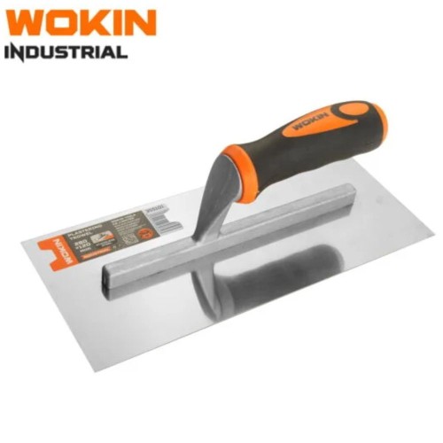 LLANA METALICA ACERO INOX LISA MANGO GOMA 28X12 WOKIN