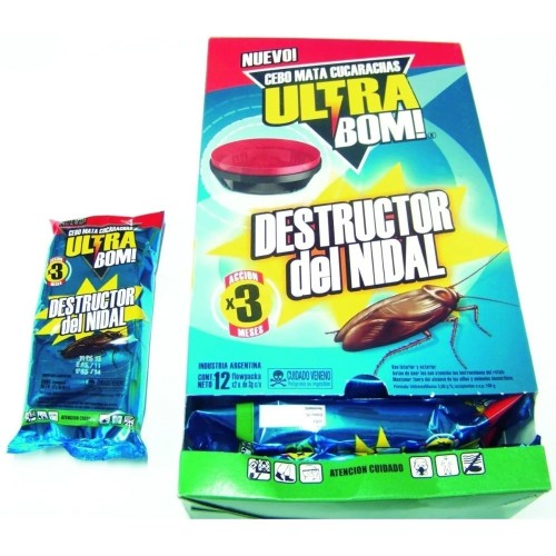 BOM! CUCARACHICIDA GEL MATA CUCARACHAS CASITAS ULTRA 3GR