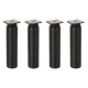 PATA ALUMINIO P/MUEBLE CILINDRICA REGULABLE 15-17CM NEGRA X4