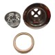 VALVULA DESAGUE COCINA C/ CANASTA CHICA 2.1/2 - ACERO INOX RIMONTTI