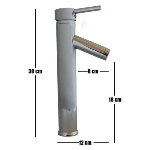 MONOCOMANDO LAVATORIO PALITO 31 CM PICO ANGULO RIMONTTI
