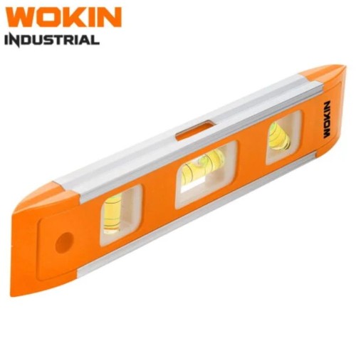 NIVEL ALUMINIO TORPEDO 9 PULGADAS WOKIN INDUSTRIAL 3 GOTAS
