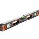 NIVEL NEGRO ALUMINIO 120CM WOKIN 3 GOTAS BURBUJA IMAN MAGNETICO