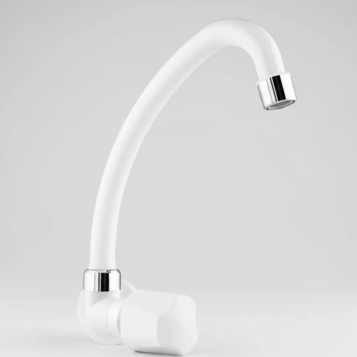 Canilla Pico Unitario Alto Blanco O Negro Abs Duda