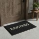ALFOMBRA FELPUDO GOMA RULO 38X58CM NEGRO BIENVENIDO