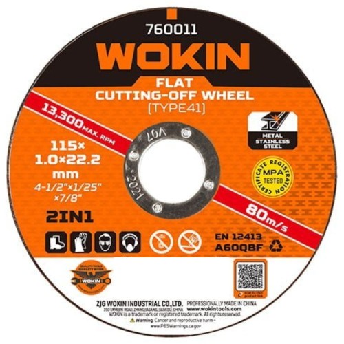 DISCO CORTE METAL 9 230MM X 2.5 WOKIN
