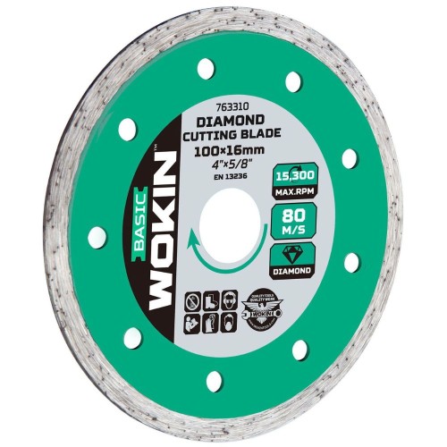 DISCO DIAMANTADO CORTE HUMEDO CONTINUO 4 1/2 PULGADAS WOKIN