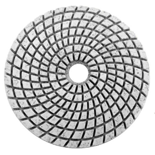 DISCO PULIR MARMOL DIAMANTE FLEXIBLE 4 PULGADAS 400 WOKIN ROJO