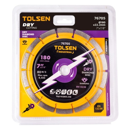 DISCO DIAMANTADO SEGMENTADO 115MM TOLSEN