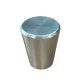 TIRADOR MUEBLE 25MM CONICO ACERO INOX PLATEADO 