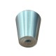 TIRADOR MUEBLE 25MM CONICO ACERO INOX PLATEADO 