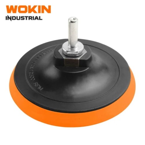 DISCO GOMA P/AMOLADORA Y TALADRO C/ VELCRO 4 1/2  PULGADAS WOKIN