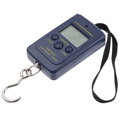 BALANZA PORTATIL MULTIUSO DIGITAL EQUIPAJE VALIJA PESCA 40KG