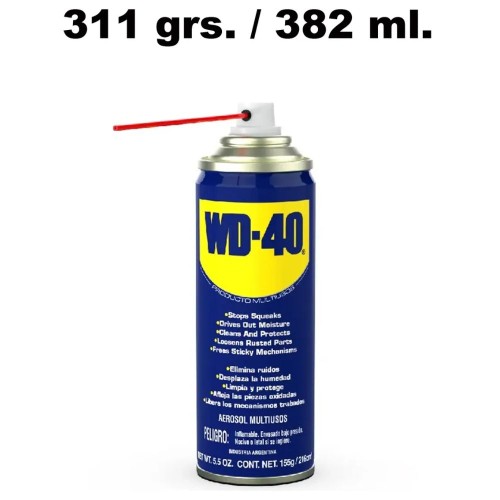 AEROSOL LUBRICANTE WD-40 MULTIUSO 382ML AFLOJATUERCA FERREJIDO