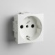 MODULO TOMA CORRIENTE PRESTA BLANCO SCHUKO C/ SEGURO 16A/250V 710137
