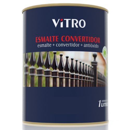 PINTURA ESMALTE CONVERTIDOR VITRO BR COLOR GRAFITO 1L