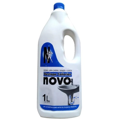 DESTAPA LIMPA CAÑERIAS DESAGUES CLOACAS 1LT NOVO 
