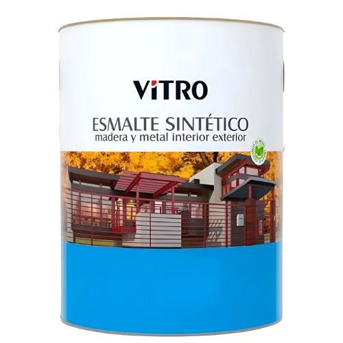 PINTURA ESMALTE SINTETICO VITRO BRILLANTE NEGRO 1L