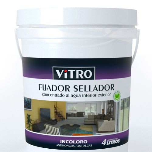 FIJADOR SELLADOR CONCENTRADO VITRO INCOLORO 4L ANTIHONGO