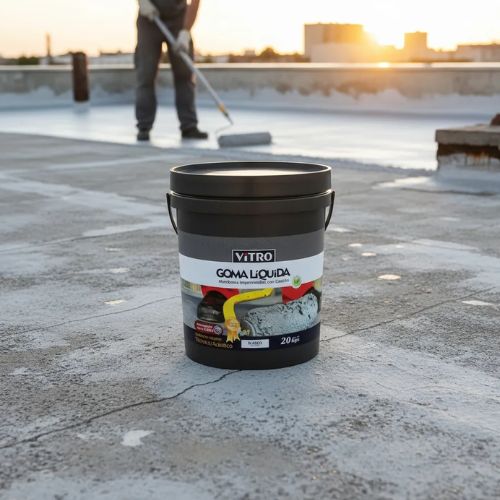 IMPERMEABILIZANTE GOMA LIQUIDA MEMBRANA CON CAUCHO BLANCO 20KG