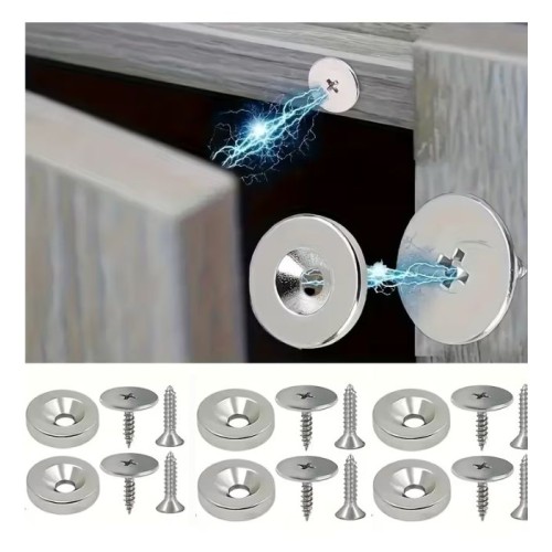 IMANES SET X6 CIERRE MAGNETICO INVISIBLE P/ MUEBLES FERREJIDO