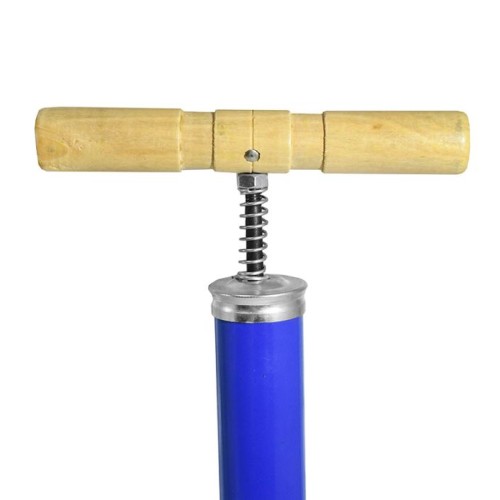 INFLADOR METALICO LARGO TIPO DE PIE AZUL CON TANQUE FERREJIDO