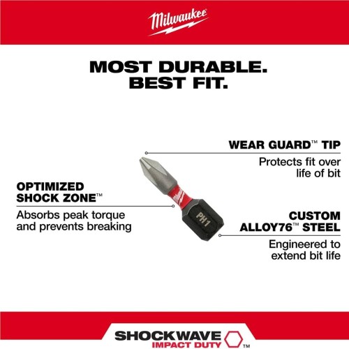 KIT PUNTAS IMPACTO 13PZ CON ADAPTADOR MILWAUKEE FERREJIDO