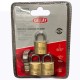 PACK x3 CANDADOS BRONCE KALLAY 20MM 5 LLAVES VIAJE FERREJIDO