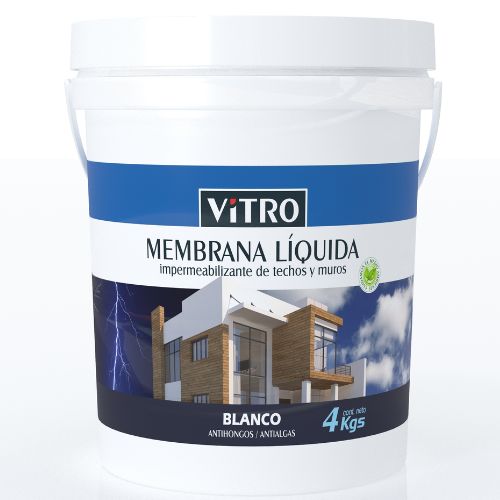 MEMBRANA LIQUIDA IMPERMEABILIZANTE VITRO BLANCA 4KG