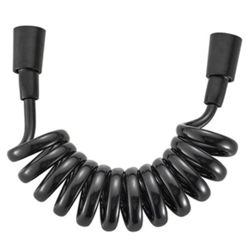 MANGUERA CABLE DUCHA HIGIENICA ESPIRAL NEGRO